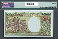 Chad, P-12a, ND (1984-91) 10,000 Francs, B.1-005923, PMG-64(b)(200).jpg